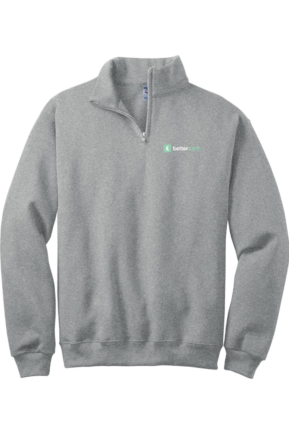 【EZKATON】ED collar sweatshirts JERZEES 1/4-Zip Cadet Collar Sweatshirt