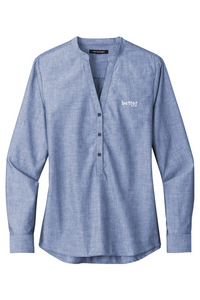 Port Authority Ladies Long Sleeve Chambray Easy Care Shirt