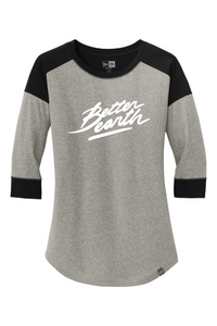 New Era Ladies Heritage Blend 3/4-Sleeve Baseball Raglan Tee